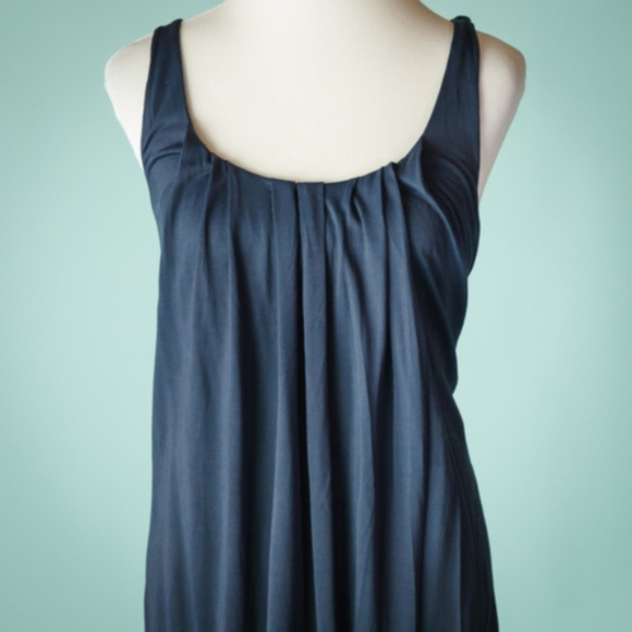 Alexander McQueen McQ S Solid Blue Pleated Dress - Picture 2 of 6